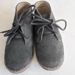 Janie and Jack gray suede shoes